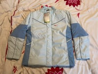 Vintage 2004 Nike Clima-Fit Swoosh Padded Jacket - Baby Blue - Size Youth M