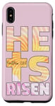 Coque pour iPhone XS Max Décoration de Pâques « He Is Risen » pour femme et enfant