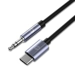 YHEMI Câble Auxiliaire USB C vers Jack 3.5mm, Prise Câble Aux Adaptateur Jack USB C 1M pour Huawei Mate 40/30/20/10, P20/P30/P40, Oppo Find X/R17 Pro, Xiaomi, OnePlus MA501-1