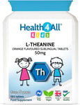 Health4All Kids L-Theanine 50Mg 180 Tablets. Focus for Children. Supports Attent