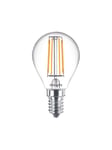 Philips LED-glödlampa Classic Mini-ball 4,3W/827 (40W) Clear E14