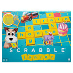 Mattel Games Scrabble Junior, Kids Crossword Board Game, English Version, Family Board Game for Kids, Word Game for Kids, 2 to 4 Players, Ages 6 to 10, English Version, Y9667