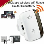 Répéteur Wi-Fi 300 Mbit/s, 2,4 GHz, extendeur réseau avec grande portée, port Ethernet, wps, mode ap, installation facile, compatible avec tous les