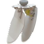NI TX11 Lås special 105 mm spjäll, tumskruv