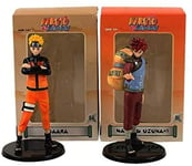 honeyya 2 Pcs/Lot Naruto Shippuden Action Figure Naruto Uchiha Sasuke Sakura Gaara Model Toy Children Gift, B with Box
