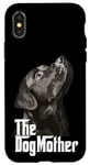 Coque pour iPhone X/XS The Dog Mother Lab Mom Labrador retriever Dog Mama Noir