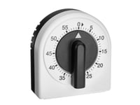 Tfa-Dostmann 38.1041, Mekanisk Äggklocka, Svart, Vit, 60 Min, Plast, Fristående, 66 Mm