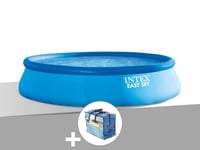 Kit piscine autoportée Intex Easy Set 4,57 x 1,07 m + Bâche à bulles