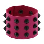 N/Ａ Bracelet jewelry Gothic Punk 3 Rows Black Rivet Spike PU Bracelets for Women Men Harajaku Rock Cool Cuff Arm Wrist Bracelet Bangle Valentine's Day present