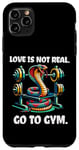 Coque pour iPhone 11 Pro Max L'amour n'est pas réel Allez à la gym