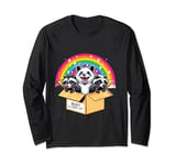 Adopt a Street Cat Funny Team Trash Raccoon Opossum Skunk Long Sleeve T-Shirt