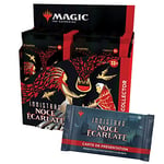 Magic The Gathering - Boîte de boosters Collectors Innistrad : Noce Écarlate, 12 boosters & Carte de présentation