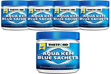 Thetford Mixte LOT 5 X Aqua KEM Blue SACHETS, bleu, grand EU