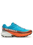Merrell Mens Agility Peak 5 Trail Running Trainers - Blue/Orange, Blue, Size 9, Men