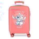 Disney Adorable Stitch Moods Valise Cabine différentes Couleurs Rigide ABS Fermeture à Combinaison latérale 4 Doubles Roues Bagage à Main