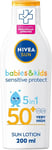NIVEA SUN Kids Protect & Sensitive Sun Lotion (200ml) 200 ml (Pack of 1) 