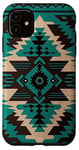 iPhone 11 Southwest Turquoise Native American Aztec Pattern Case