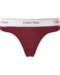 Calvin Klein Bikini - Modern Cotton W Lush Burgundy/Silver WB (Storlek M)