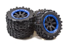 Mad Max Giant Grip Monster Tyres Truck Set For KM X2 & Losi 5ive, DBXL 1/5th RC
