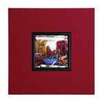 ERGO-PAUL igp4330 E1–80 CR10–40 x 40 x 1,5 Camion de Pompier New York, Paper/Eco Leather/Wood, Red, 40.0 x 40.0 x 1,5 cm