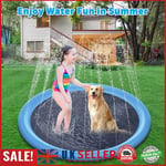 Pet Sprinkler Pad Pool Inflatable Summer Cool Water Spray Cushion (150cm) GB