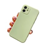 Febliss Conçu pour la Coque iPhone 11, Coque de téléphone Antichoc en Silicone [Anti-Rayures Souple] 6,1 Pouces, Ultra-élégant, [Bords surélevés pour protéger l'appareil Photo],Vert Matcha