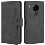 HualuBro Blackview A80 Case, Blackview A80S Case, Magnetic Full Body Protection Shockproof Flip Leather Wallet Case Cover with Card Slot Holder for Blackview A80 Phone Case (Black)
