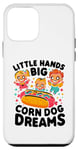 Coque pour iPhone 12 mini Little Hands Big Corn Dog Dreams Corndog Saucisse Hot Dog