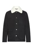 Shearling Denim Jacket Grey Mango