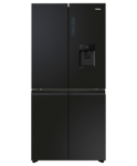 Haier Quad Door Fridge/Freezer 508L With Plumbed Ice & Water Dispenser Black