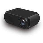 LUFKLAHN Household Mini Projector, LED Mini Portable 1080P Projector (Color : Black, Size : EU)