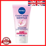 NIVEA Gentle Face Cleansing Cream Wash for Dry & Sensitive Skin (150 ml), Sensi