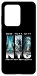Coque pour Galaxy S20 Ultra New York City Skyline et Liberty Moonlight City ne dort jamais