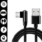 90 Degree Nylon Usb Cable For Iphone X 6 6s 7 8 Fast Chargin