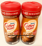 TWO Tubs Of Coffee Mate Caramel Latte Creamer 425.2g Each American Import