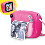 Barbie Camera With 10 Frames Instant Print Film Stickers Digital Dual Pink Girls