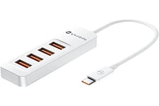 Hub USB C, YHEMI Hub USB Type C to USB avec 4 Ports USB 3.0, Centre de Transmission de Données 5Gbit/s, pour MacBook Pro, iPad Pro, MacBook Air, Dell XPS, Surface Book etc