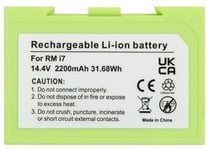 Extra digitalt batteri för IROBOT Roomba i7, 14,4V, 2,2Ah, Li-ion