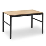 Fritz Hansen - Reform Table, Teak, Aluminum / Anthracite black - Anthracite Black - Svart - Balkong- och cafébord - Metall/Trä