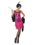 Smiffys Funtime Razzle Dazzle Flapper Costume, Hot Pink (Size S)