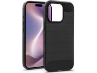 Hurtel Etui Silikonowe Carbon Case Do Iphone 16 Pro - Svart