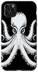 Coque pour iPhone 11 Pro Max pieuvre Kraken avec des tentacules à l'encre conception de
