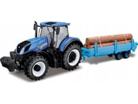 Teka New Holland T7.315 Med Släp Och Halmbalar