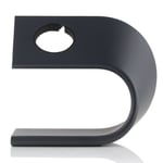 For Apple Watch 38mm / 42mm U Shape Aluminum Stand Charger Holder (Black) (Color : Black)