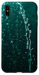 Coque pour iPhone XS Max Design gouttes d'eau de couleur verte