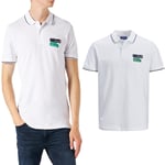 Jack & Jones Men's Polo Shirt Short Sleeve Button Up Smart Casual Plain Tee Top