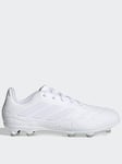 adidas Junior Copa Pure .3 Firm Ground Football Boots - White, White, Size 10