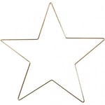 Creativ Metallstjärna - 30 cm Guld -Blank