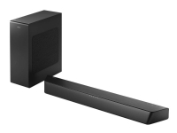 Philips TAB7207 - Soundbar - 2.1-kanals - trådlös - Bluetooth - USB - 260 Watt (Total) - svart