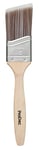 ProDec PBPT053 Premier Trade Professional Synthetic Long Handle Cutting In Paint Brush for Sharp Edge Lines Painting with Emulsion, Gloss, Satin Paints on Walls, Ceilings, 2" 50mm, Brown